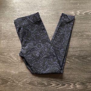 Matty M Floral Stretch Leggings Black/Navy